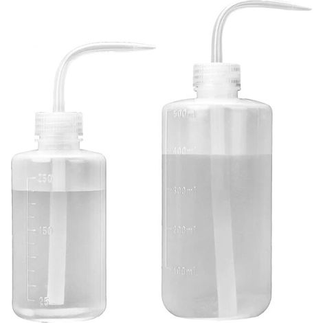 Bouteille d'arrosage de 500 mL et 250 mL pour plantes d'intérieur L'eau de compression en plastique de Cactus succulente peut longue buse plier la bouche abreuvoir bonsaï Terrarium orchidées semis Lef (1/5)