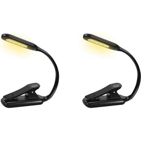 2X Lumière de Lecture, Lampe Lecture Rechargeable, à 9 LED pour (1/5)