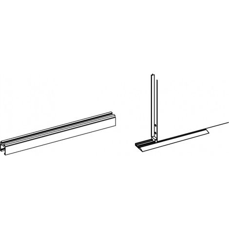 Profile de liaison chariot vantail pour kit apn 900mm - FAAC 390883
