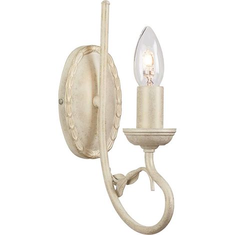 Elstead Olivia - 1 Licht Innenkerze Wandleuchte Gold, Elfenbein, E14 (1/4)