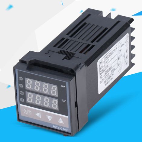 Contrôleur de Température PID Intelligent Thermostat Numérique Type K REXC100FK02MxAN 220V AC (1/5)