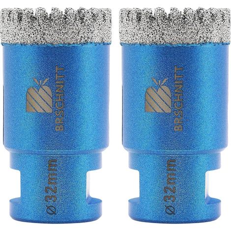 Diamant Fliesenbohrer 32mm M14 Lochsäge für Porzellan Keramik Marmor Stein (2 Stück) (1/5)