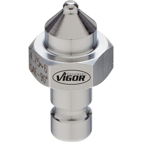 VIGOR Druckstück 90° DIN / SAE, V2558, 4,75 - 6 mm (1/2)