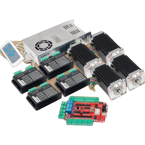 Kit de contrôleur CNC, moteurs pas à pas, carte de répartition, kit 4 axes (1/2)