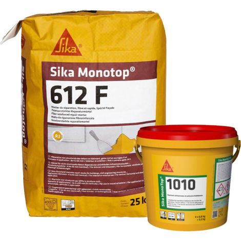 SIKA Mörtel- und Reparatur-Paket - SikaMonoTop 1010 3,2kg - SikaMonotop 612F 25kg