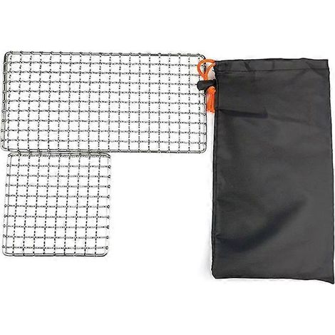 Support à casseroles carré en acier inoxydable pour barbecue, outil simple pour le camping et les grillades en plein air (1/5)