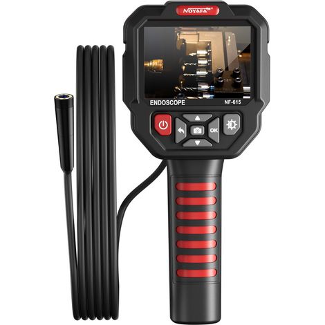 Endoscope industriel professionnel Noyafa NF-615, endoscope portable, caméra photo et vidéo HD 1080p, écran 3,5 pouces, étanchéité IP67