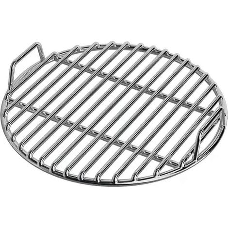 Grille de barbecue ronde extra épaisse en acier inoxydable avec poignée pour barbecue à charbon de bois (1/5)