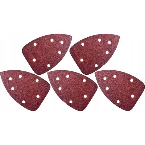 Carta vetrata Delta 80 gr, 140x140x80 mm, con velcro, confezione da 5 pezzi (1/3)