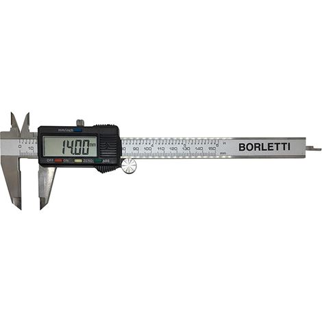 Calibro digitale extra preciso in acciaio inox BORLETTI CDMD15 15 mm