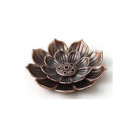 porte Encens En Laiton - Lotus Stick Bruleur Encens Et Porte-encens Conique Avec Collecteur De Cendres -6 Cm (1/5)