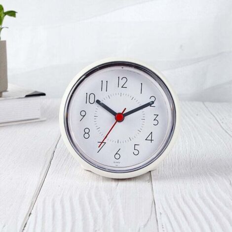 Shower Alarm Clock - Silent Alarm Clock - Bathroom and Kitchen Alarm Clock with Suction Cup - Anti-Condensation Alarm Clock - Waterproof and Quiet Alarm Clock (1/4)