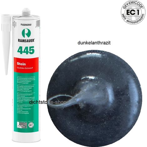 Ramsauer 445 Stein 1K Silikon Dichtstoff 310ml Kartusche dunkelanthrazit
