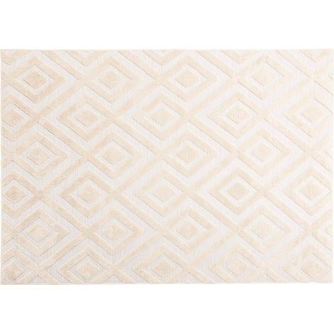 Tapis Shaggy Déco "Pia" 200x290cm Beige (1/5)