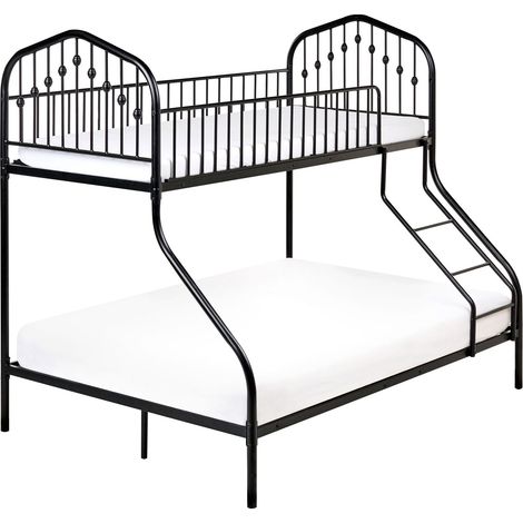 Hochbett Metall CHAMONIX 90/140 x 200 cm Schwarz (1/5)