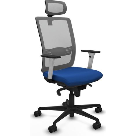 Chaise de bureau piqueras y crespo Haches blanc mousse injectée (1/2)
