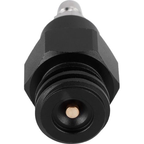 Ortviai Adaptateur CO2 pour bouteille Soda Club – Raccord mâle rapide 8 mm vers filetage TR21-4 en aluminium noir (1/4)