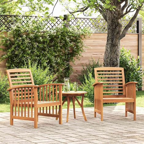 vidaXL Sedie da Giardino 2 pz in Legno Massello d'Acacia (1/5)