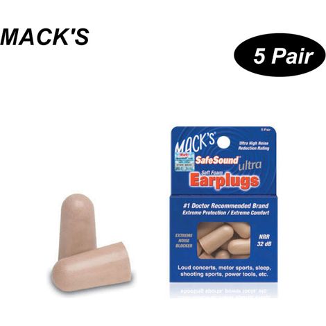 Irovami Lot de 5 paires de bouchons d'oreille en mousse antibruit lavables, protection auditive professionnelle pour dormir, travailler et voyager (1/5)