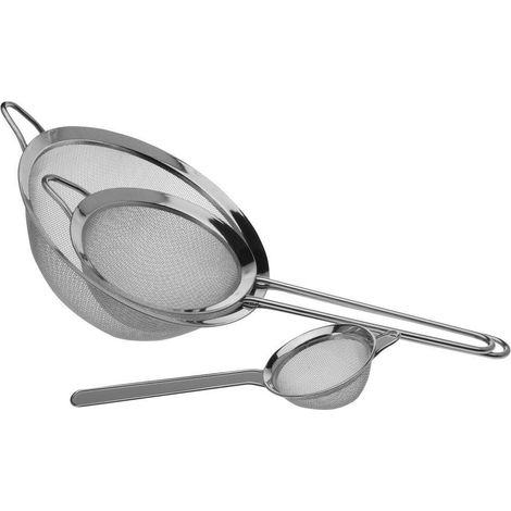 Colino da cucina in acciaio 8 / 14 / 20 cm 3 pezzi.