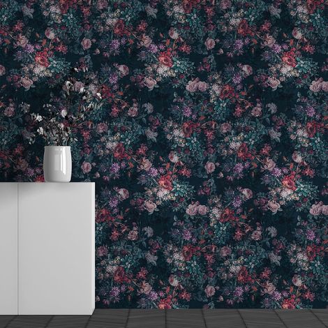 Papier peint panoramique - Motif Fleurs - 130 cm x 81 cm (1/3)