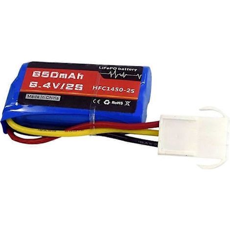 6,4 V 2S 650 mAh Li-Ionen-Akku / EL4.5-3P P-TO-R Buchse für ferngesteuerte LKW, Autos oder Boote (Akku A)