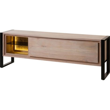 Lowboard Akazie / Altholz 180x40x60 natur lackiert DENVER 115