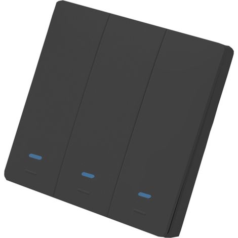 Interrupteur intelligent Wi-Fi, bouton-poussoir, commande vocale/tactile/télécommande, compatible Assistant Google, programmation, minuterie, compte à rebours, nécessite fil neutre, sans hub (1/5)