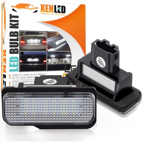 Pack modules LED plaque arrière Mercedes W203 5D W211 W219 R171 - BLANC 6000K (1/5)