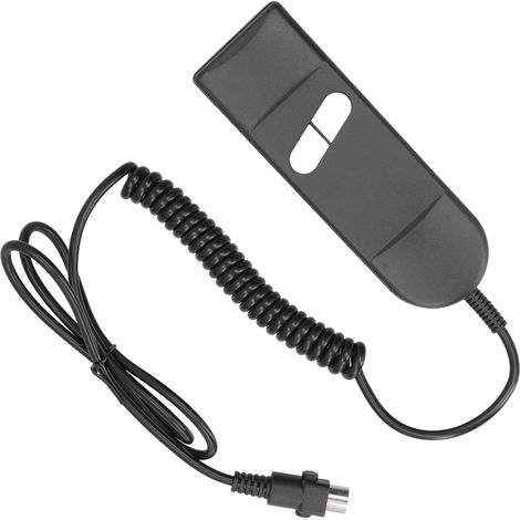 Tige électrique de lit médicalisé motorisé, contrôleur de vérin pour lit inclinable électrique, bouton de remplacement à 5 broches droite (câble spiralé). (1/5)