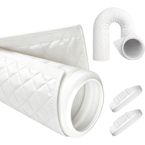 Funda aislante para aire acondicionado - 150 x 53 cm - Con correas de ajuste Funda aislante Oxford para mangueras de aire acondicionado de 14,7 a 15,2 cm, para el hogar y la oficina. (1/5)
