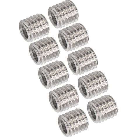 10 Pièces Raccords de Plomberie Filetés Mâle-Femelle en Acier Inoxydable, Réducteurs et Écrous pour Réparation