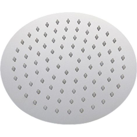 Douche De Tête - Pomme De Douche Rond 20x20 Cm - Finition Chromée - Buses En Silicone - 1 Pièce (1/5)