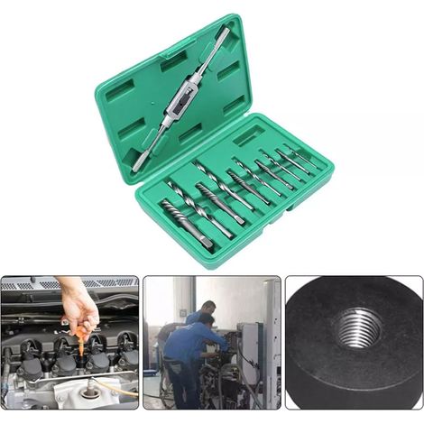 Kit d'extracteurs de vis endommagées (11 pièces) pour la réparation de machines (1/5)