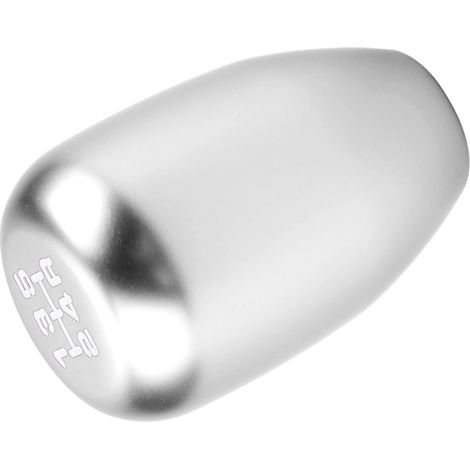 Schaltknauf für 5-Gang-Schaltgetriebe, silberfarben, mit 3 Adaptern (8/10/12 mm) für Pkw (1/5)