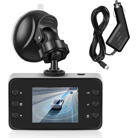Caméra embarquée DVR 2,2 pouces pour voiture, enregistrement en boucle Full HD 1080p, détection de mouvement, vision nocturne grand angle, enregistreur de conduite (1/5)