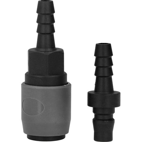 Jeu de 5 raccords rapides auto-bloquants type C SH+PH, coupleur rapide à embout cannelé SH+PH-30, connecteur mâle-femelle pour air comprimé, kit de 10 pièces, adaptateur industriel haute performance. (1/5)