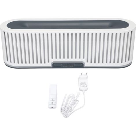 Diffuseur d'huiles essentielles 200 ml, humidificateur d'arômes, lumière flamme colorée, diffuseur de brume silencieux avec télécommande, 100-240 V, blanc, prise européenne (1/5)