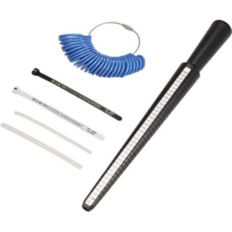 Ringgrößen-Messwerkzeug-Set, Ringlehre, Dorn und Stab zur Ring- und Fingerherstellung - Crezuo