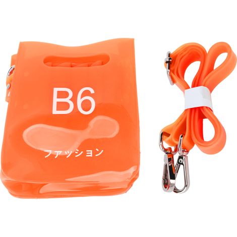 Ceinture réglable de poche à ciseaux pour coiffeur, étui de transport avec bandoulière, orange. (1/5)