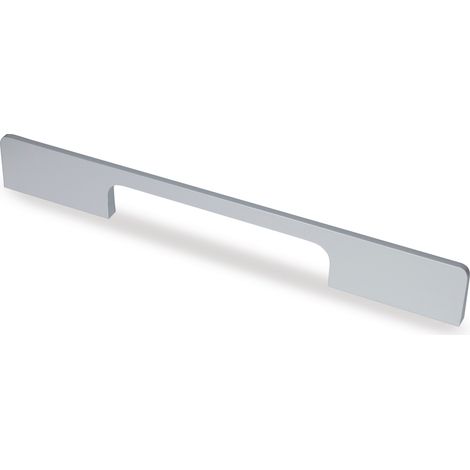 Tirador 492 mm Cromo Brillo (LAIA-CENT)   - Tirador plano ancho minimalista LAIA (1/4)