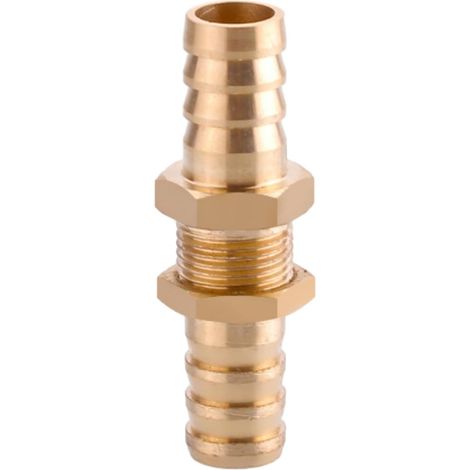 Raccord cannelé en laiton 1/2", filetage femelle, épisseur de métaux, barbillons, raccord tuyau, connecteur adaptateur pour air, eau, huile (épaisseur 8 mm) Pagode 10 Mm Petit Cuivre (1/5)