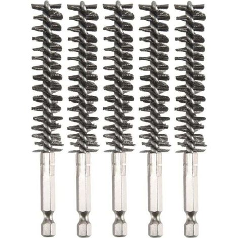 Brosse de Nettoyage pour Perceuse à Tige Hexagonale avec Fil Métallique (1/4)