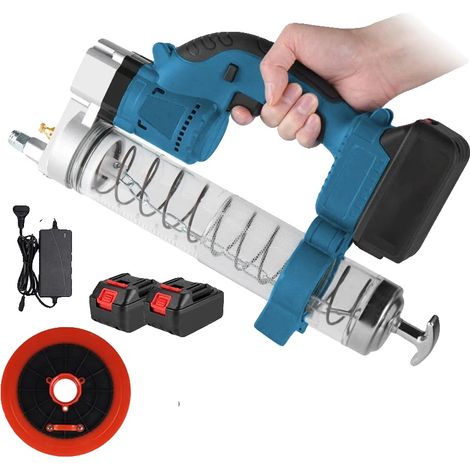 Pistolet à graisse électrique, haute pression, moteur sans balais, avec 2 Batteries, UE (1/2)