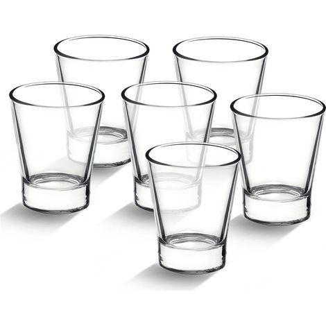 6 CAFFEINO BORMIOLI BICCHIERI TAZZINE PER CAFFÈ ESPRESSO IN VETRO TRASPARENTE (1/5)