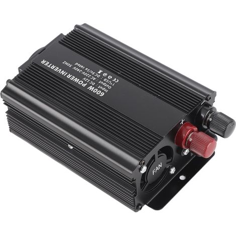Onduleur à Onde Sinusoïdale Correcteur 600 W, Convertisseur 12 V à 220 V pour Panneaux Solaires, Idéal pour Les Ordinateurs Portables de Voiture et Les Applications Hors réseau (1/5)