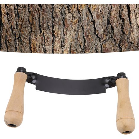 Couteau à Écorcer Courbé en Forme de Croissant, Pelle à Écorce pour Arbres, Râpe à Bois Manuelle 10 Pouces - KZQ (1/5)