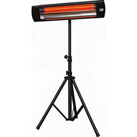 Chauffage infrarouge d'extérieur - tube chauffant en fibre de carbone, 2 000 W (1/2)