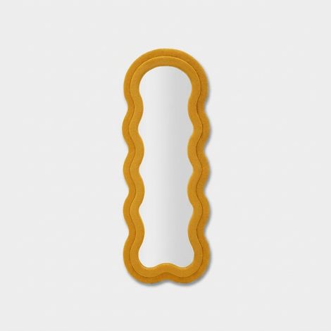WALL MIRROR TEDDY MUSTARD CM 60X4X160 (1/5)