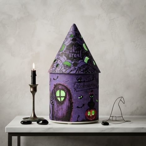 Haunted Colour Changing Halloween Lantern